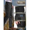 imageFREE SOLDIER Mens Work Cargo Pants Stretch Water Resistant Ripstop Tactical Outdoor Hiking PantsBlack