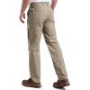imageFREE SOLDIER Mens Work Cargo Pants Stretch Water Resistant Ripstop Tactical Outdoor Hiking PantsKhaki