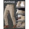imageFREE SOLDIER Mens Work Cargo Pants Stretch Water Resistant Ripstop Tactical Outdoor Hiking PantsKhaki
