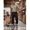 imageFREE SOLDIER Stretchy Mens Work Pants Waterproof Cargo Relaxed Fit Utility PantsBlack