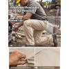 imageFREE SOLDIER Stretchy Mens Work Pants Waterproof Cargo Relaxed Fit Utility PantsKhaki