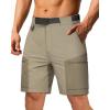 imageFREE SOLDIER Mens Cargo Hiking Shorts Lightweight Quick Dry Nylon Shorts with Belt for Tactical WorkMixmud