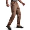 imageFREE SOLDIER Mens Cargo Pants Ripstop Stretch Work Pants 8 Pockets Lightweight Waterproof Hiking PantsBrown