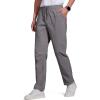 imageFREE SOLDIER Mens Elastic Waist Lightweight Water Resistant QuickDry Hiking Outdoor Casual Sweatpants PantsGray