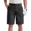 imageFREE SOLDIER Mens Golf Shorts Lightweight Stretch Quick Dry Casual Dress Shorts for Work and Travel with 5 PocketsBlack