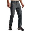 imageFREE SOLDIER Mens Hiking Pants Lightweight Work Cargo Tactical Stretch Nylon Waterproof Quick Dry Travel Fishing Outdoor MultiPockets PantsDark Grey