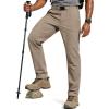 imageFREE SOLDIER Mens Outdoor Cargo Hiking Pants with Belt Lightweight Waterproof Quick Dry Tactical Pants Nylon Spandex 30W x 32L Khaki