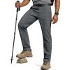 imageFREE SOLDIER Mens Outdoor Cargo Hiking Pants with Belt Lightweight Waterproof Quick Dry Tactical Pants Nylon Spandex Dark Gray 32W30L