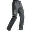 imageFREE SOLDIER Mens Outdoor Convertible Hiking Pants with Belt Lightweight Quick Dry Tactical Cargo Pants Nylon Spandex Dark Gray 38W x 30L new