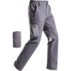 imageFREE SOLDIER Mens Waterproof Hiking Pants Lightweight Stretch Cargo Casual Pants with 5 PocketsGray