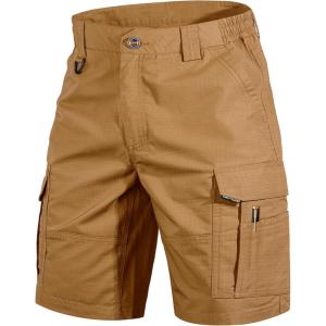 imageFREE SOLDIER Mens Hiking Cargo Shorts Water Resistant Quick Dry Lightweight Shorts for Hiking Cargo Casual with 8 PocketsSandy Yellow