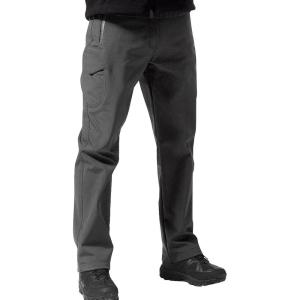 imageFREE SOLDIER Mens Outdoor Softshell Fleece Lined Cargo Pants Snow Ski Hiking Pants with BeltChocolate Gray