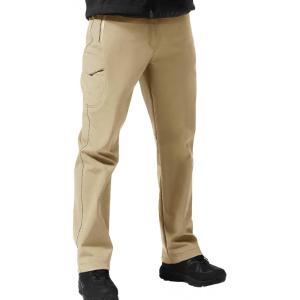 imageFREE SOLDIER Mens Outdoor Softshell Fleece Lined Cargo Pants Snow Ski Hiking Pants with BeltKhaki