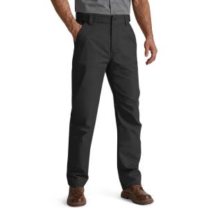 imageFREE SOLDIER Stretchy Mens Work Pants Waterproof Cargo Relaxed Fit Utility PantsBlack