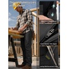 image:imageFREE SOLDIER Stretchy Mens Work Pants Waterproof Cargo Relaxed Fit Utility Pants Black 38W