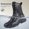 image:imageFREE SOLDIER Womens Tactical Boots 8 Inches Lightweight Combat Boot Durable Military Work Outdoors Boots Desert Boot for WomenBlack