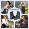 image:imageFREE SOLDIER Womens Tactical Boots 8 Inches Lightweight Combat Boot Durable Military Work Outdoors Boots Desert Boot for WomenBright Black