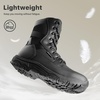 image:imageFREE SOLDIER Womens Tactical Boots 8 Inches Lightweight Combat Boot Durable Military Work Outdoors Boots Desert Boot for WomenDeep Black