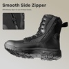 image:imageFREE SOLDIER Womens Tactical Boots 8 Inches Lightweight Combat Boot Durable Military Work Outdoors Boots Desert Boot for WomenDeep Black
