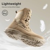 image:imageFREE SOLDIER Womens Tactical Boots 8 Inches Lightweight Combat Boot Durable Military Work Outdoors Boots Desert Boot for WomenDeep Tan