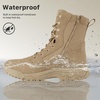 image:imageFREE SOLDIER Womens Tactical Boots 8 Inches Lightweight Combat Boot Durable Military Work Outdoors Boots Desert Boot for WomenDeep Tan