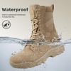 image:imageFREE SOLDIER Womens Tactical Boots 8 Inches Lightweight Combat Boot Durable Military Work Outdoors Boots Desert Boot for WomenTan