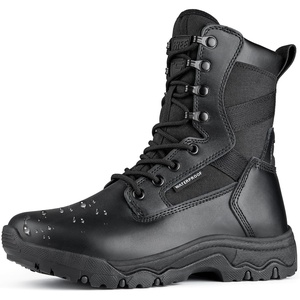 image:imageFREE SOLDIER Womens Tactical Boots 8 Inches Lightweight Combat Boot Durable Military Work Outdoors Boots Desert Boot for WomenBlack