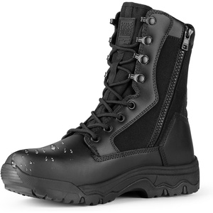 image:imageFREE SOLDIER Womens Tactical Boots 8 Inches Lightweight Combat Boot Durable Military Work Outdoors Boots Desert Boot for WomenDeep Black