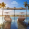 image:imageFREE SOLDIER 13ft Patio Umbrella Double Sided Outdoor Umbrella for Patio Table Umbrella with Solar lights for Garden Yard Pool TanTan
