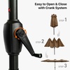 image:imageFREE SOLDIER 13ft Patio Umbrella Double Sided Outdoor Umbrella for Patio Table Umbrella with Solar lights for Garden Yard Pool TanTan