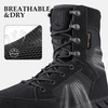 image:imageFREE SOLDIER Mens 8 Inch Tactical Side Zip Boots Military Army Work Boots Lightweight Combat Boot for Motorcycle BootBlack 75