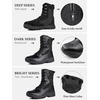 image:imageFREE SOLDIER Mens 8 Inch Tactical Side Zip Boots Military Army Work Boots Lightweight Combat Boot for Motorcycle BootBlack 75