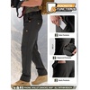 image:imageFREE SOLDIER Mens Outdoor Cargo Hiking Pants with Belt Lightweight Waterproof Quick Dry Tactical Pants Nylon Spandex Black 40W30L