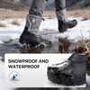 image:imageFREE SOLDIER Mens Snow Boots Insulated Nonslip Outdoor Ankle Cold Weather Boots Plush Grey 11