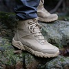 image:imageFREE SOLDIER Mens Waterproof Hiking Boots  Lightweight Durable Military Tactical Combat Boots Waterproof Tan 105 US