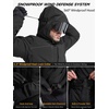 image:imageFREE SOLDIER Mens Waterproof Ski Snow Jacket Warm Winter Fleece Lined Coat Snowboarding Raincoat Hooded Fully Taped SeamsBlack