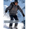image:imageFREE SOLDIER Mens Waterproof Ski Snow Jacket Warm Winter Fleece Lined Coat Snowboarding Raincoat Hooded Fully Taped SeamsCharcoal Gray