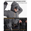 image:imageFREE SOLDIER Mens Waterproof Ski Snow Jacket Warm Winter Fleece Lined Coat Snowboarding Raincoat Hooded Fully Taped SeamsCharcoal Gray