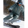 image:imageFREE SOLDIER Mens Waterproof Ski Snow Jacket Warm Winter Fleece Lined Coat Snowboarding Raincoat Hooded Fully Taped SeamsDeep Green