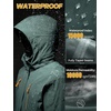 image:imageFREE SOLDIER Mens Waterproof Ski Snow Jacket Warm Winter Fleece Lined Coat Snowboarding Raincoat Hooded Fully Taped SeamsDeep Green