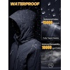 image:imageFREE SOLDIER Mens Waterproof Ski Snow Jacket Warm Winter Fleece Lined Coat Snowboarding Raincoat Hooded Fully Taped SeamsMidnight Navy