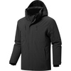 image:imageFREE SOLDIER Mens Waterproof Ski Snow Jacket Warm Winter Fleece Lined Coat Snowboarding Raincoat Hooded Fully Taped SeamsBlack