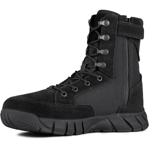 image:imageFREE SOLDIER Mens 8 Inch Tactical Side Zip Boots Military Army Work Boots Lightweight Combat Boot for Motorcycle BootBlack 75