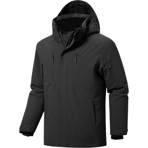 image:imageFREE SOLDIER Mens Waterproof Ski Snow Jacket Warm Winter Fleece Lined Coat Snowboarding Raincoat Hooded Fully Taped SeamsBlack