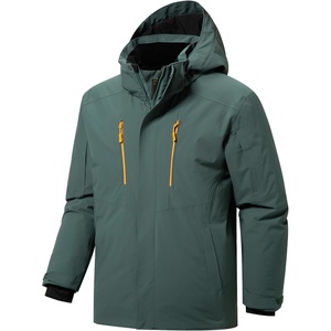 image:imageFREE SOLDIER Mens Waterproof Ski Snow Jacket Warm Winter Fleece Lined Coat Snowboarding Raincoat Hooded Fully Taped SeamsDeep Green