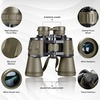image:imageFREE SOLDIER 20x50 binoculars  adult binoculars with night vision in low light BAK4 Prism FMC lens Compact binoculars with smartphone adapter for hiking bird watching hunting blackmud