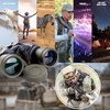 image:imageFREE SOLDIER 20x50 binoculars  adult binoculars with night vision in low light BAK4 Prism FMC lens Compact binoculars with smartphone adapter for hiking bird watching hunting blackmud
