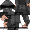 image:imageFREE SOLDIER Mens Waterproof Ski Snow Jacket Fleece Lined Warm Winter Rain Jacket with Hood Fully Taped SeamsGray