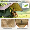 image:imageFREE SOLDIER Tarp Waterproof 3 x 3 m Ultralight Tent Tarpaulin UV Protection Camping Awning Tent Outdoor Large Tarp for Camping Hiking Outdoor Activities Olive GreenMud  3 X 3 With Studs