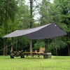 image:imageFREE SOLDIER Tarp Waterproof 3 x 3 m Ultralight Tent Tarpaulin UV Protection Camping Awning Tent Outdoor Large Tarp for Camping Hiking Outdoor Activities Olive GreenGray